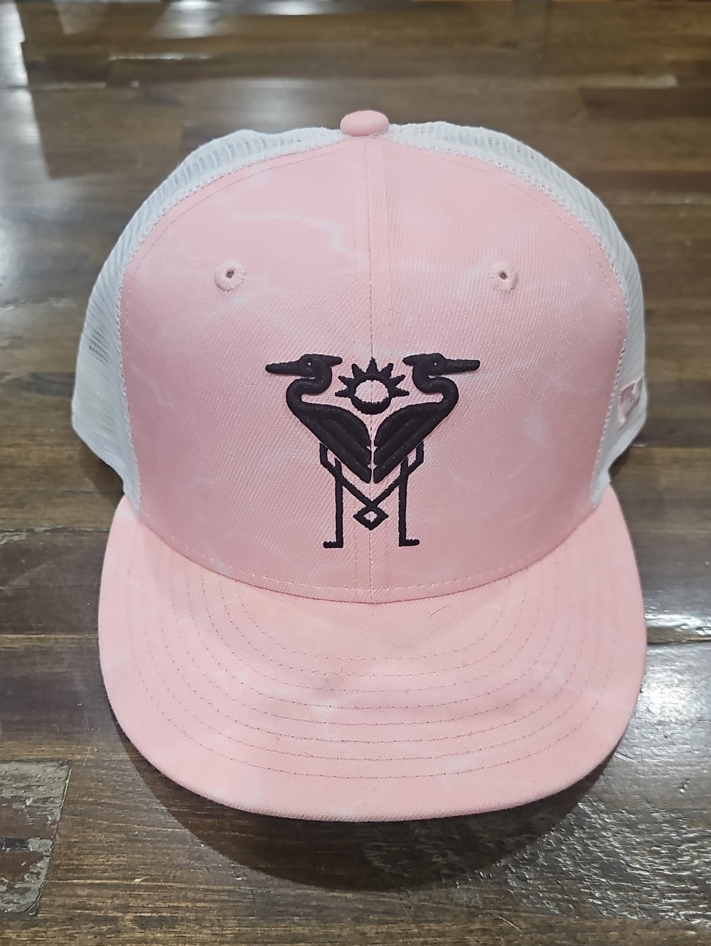 Men's Inter Miami CF New Era Pink Flow 9Fifty Trucker Snapback Hat
